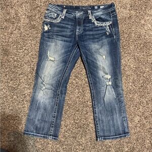 Miss Me Blue Distressed Jeans